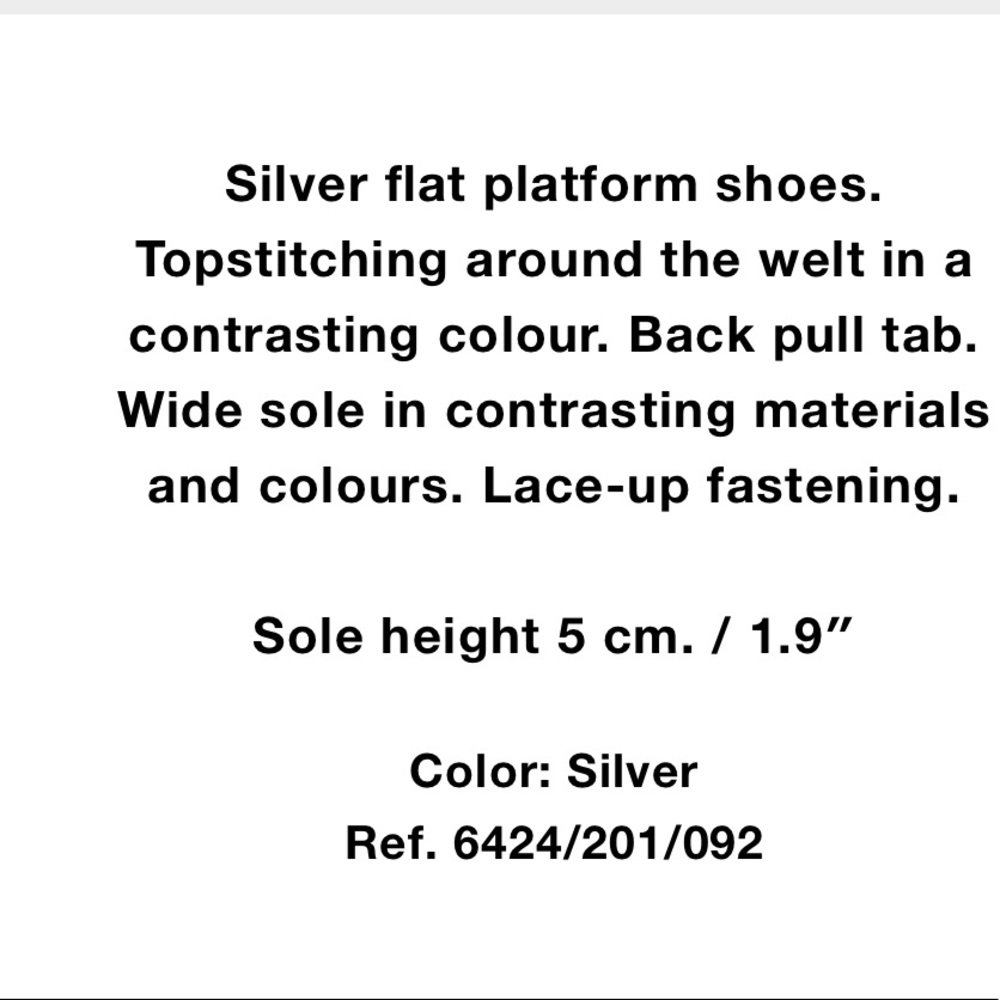 Zara silver platform shoes - Picture 5 of 7